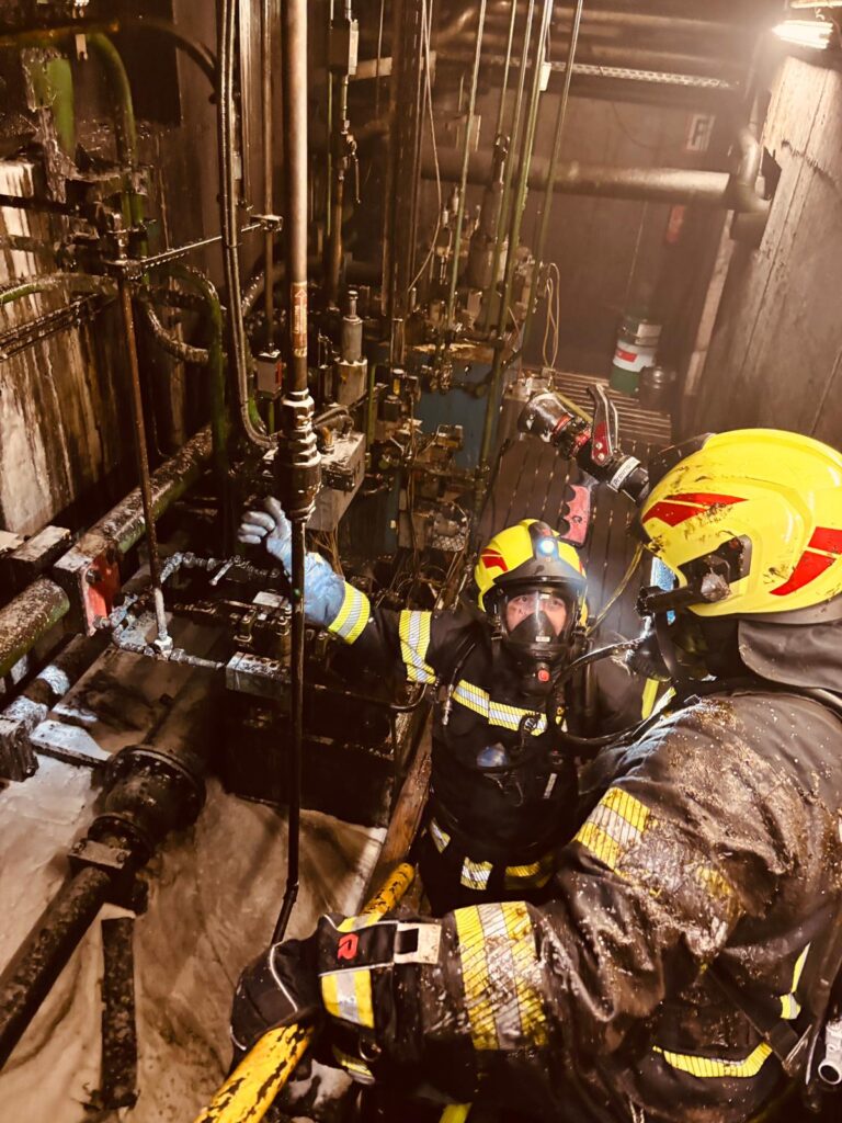 FF Preinsbach nach Großübung zu B2-Brand alarmiert